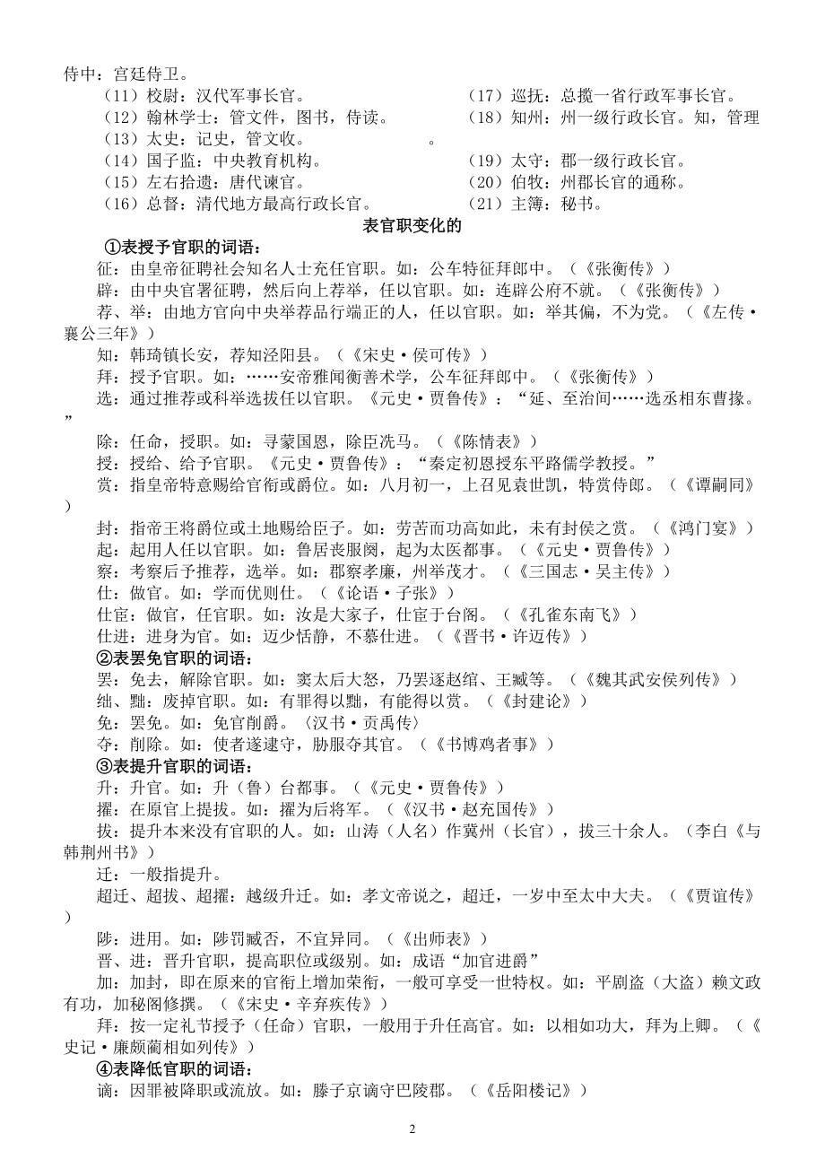 高中语文高考复习人物传记高频词总结（共八大类）.doc_第2页