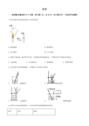 2022年四川省成都市中考化学真题卷（含答案）.docx