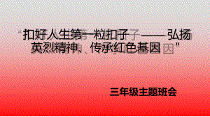 弘扬英烈精神、传承红色基因主题班会.ppt课件.ppt