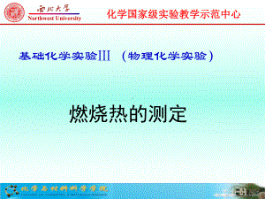 燃烧热的测定课件.ppt