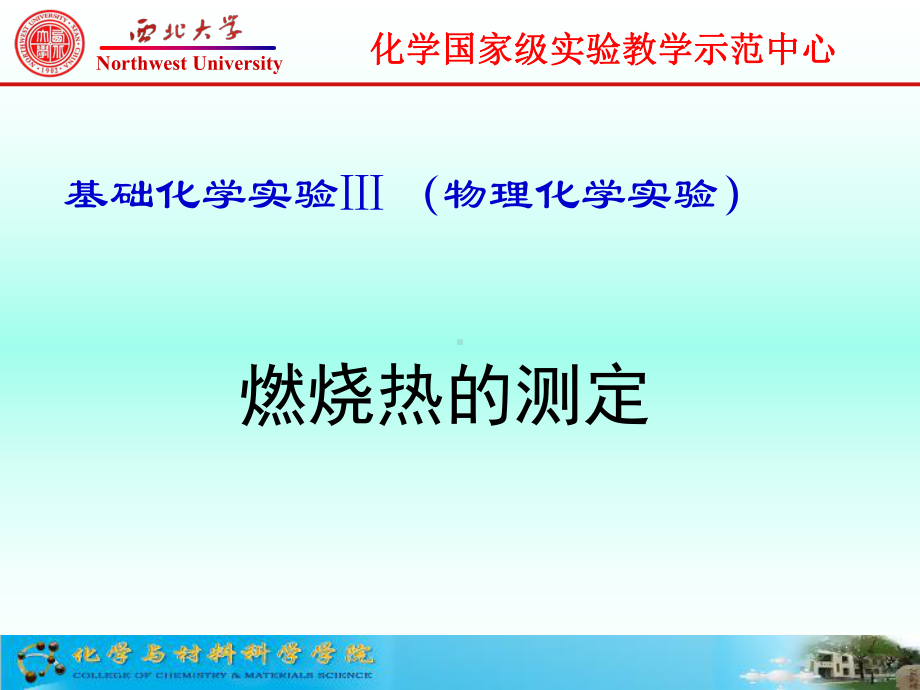 燃烧热的测定课件.ppt_第1页