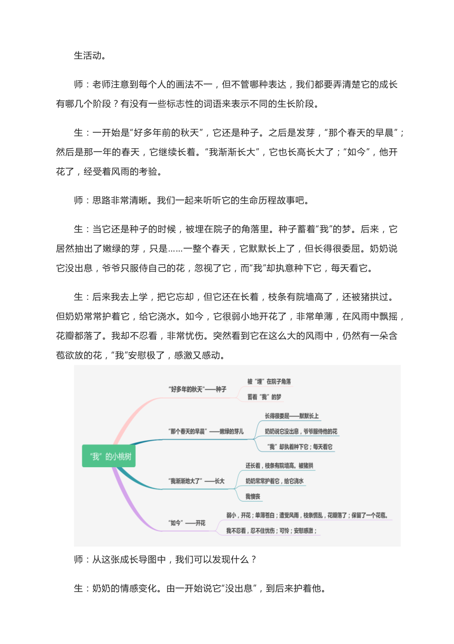 《一棵小桃树》课堂实录-部编版语文七年级下册.docx_第3页