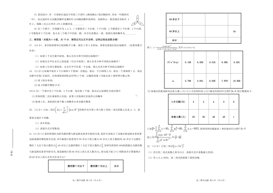 湖南省郴州市永兴县童星 2020-2021学年高二下学期期中考试数学试题.pdf_第2页