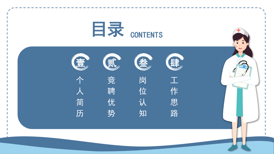 2022外科护士长竞聘蓝色沉静护士长竞聘报告PPT课件模板.pptx_第2页