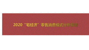 2020“宅经济”零售消费模式分析报告课件.pptx