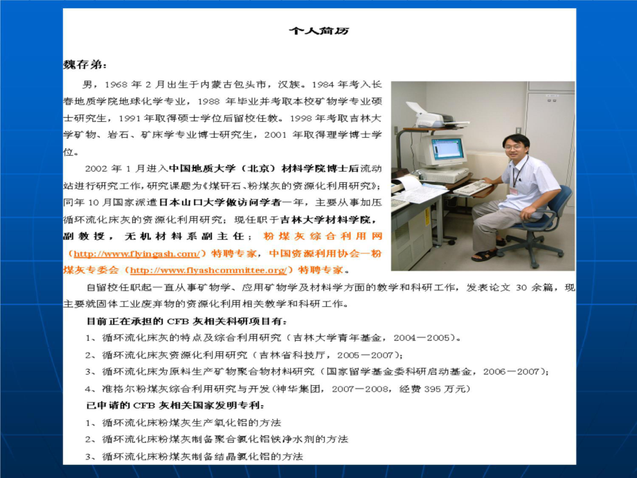 CFB灰的特征及其综合利用研究课件.ppt_第2页