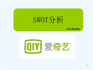 爱奇艺SWOT分析报告-PPT课件.ppt