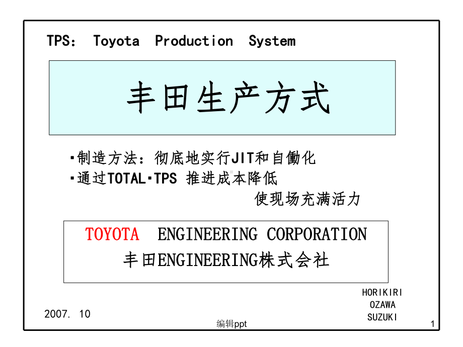 TPS丰田生产方式中文版(完整版)课件.ppt_第1页