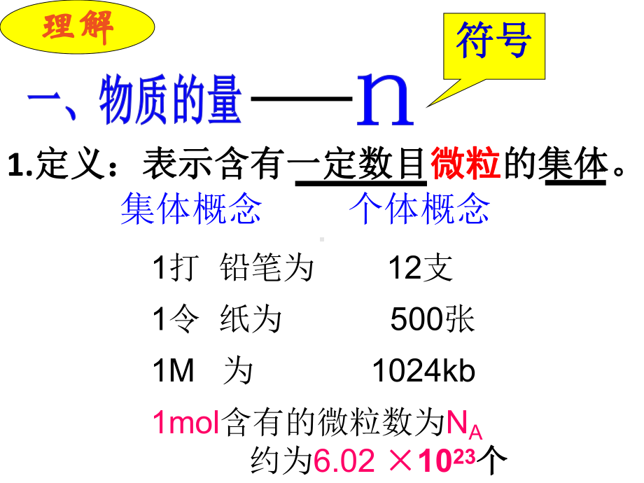 物质的量摩尔质量(ppt)课件.ppt_第1页