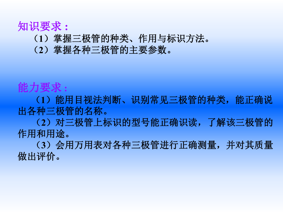 电子元器件识别与检测项目5-半导体三极管的检测与课件.ppt_第2页