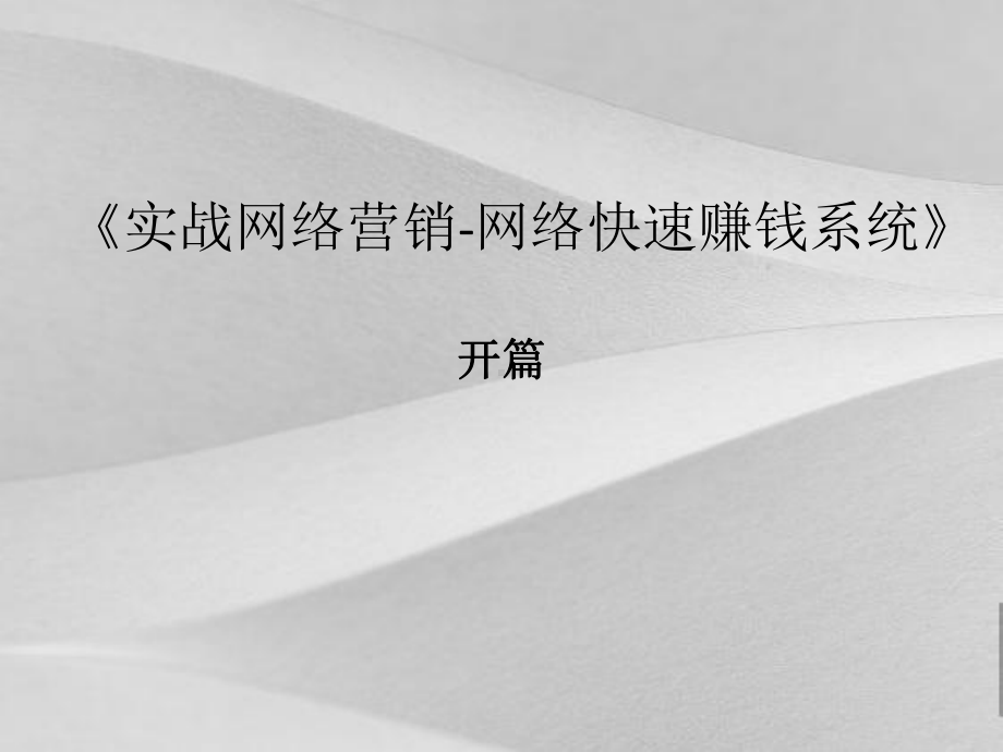 实战网络营销网络快速赚钱系统课件.ppt_第2页