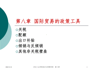 第八章-国际贸易政策工具课件.ppt