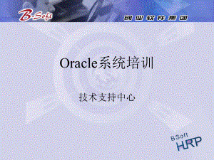 Oracle系统培训-软件公司技术支持中心课件.ppt