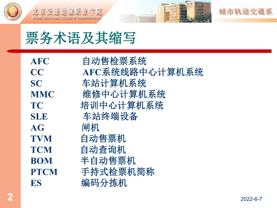 AFC自动售检票系统(城市轨道交通)解读-39页课件.ppt_第2页