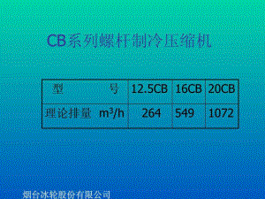 冰轮螺杆制冷压缩机56页PPT课件.ppt