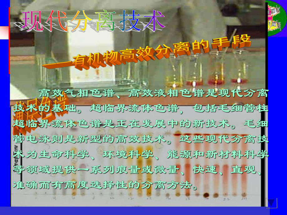 高效气相色谱、高效液相色谱是现代分离技术的基础超临课件.ppt_第1页