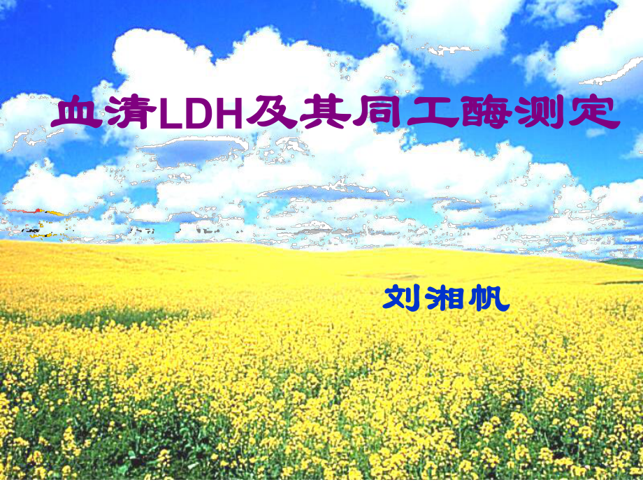 血清LDH及其同工酶测定课件.ppt_第1页