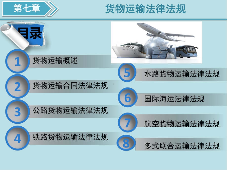 物流法律法规基础第7章-货物运输法律法规课件.ppt_第1页