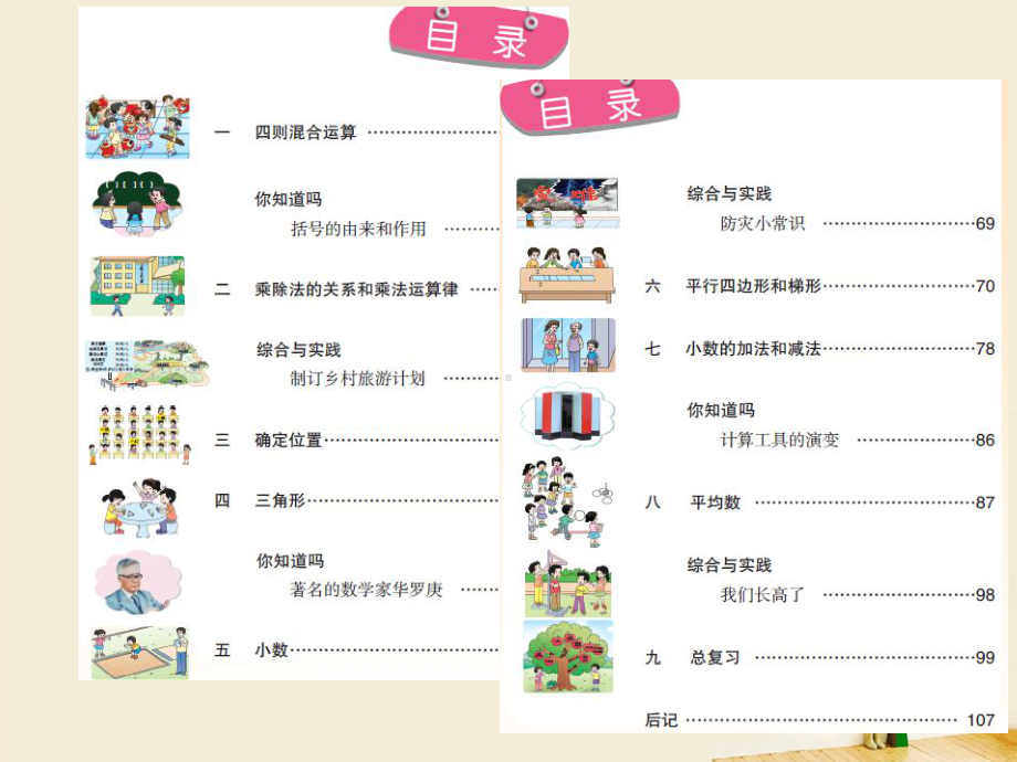 西南师大版小学数学四年级下册教材分析与教学建议课件.ppt_第3页