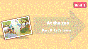 人教PEP版英语三年级下册-Unit 3 At the zoo B Let’s learn.pptx