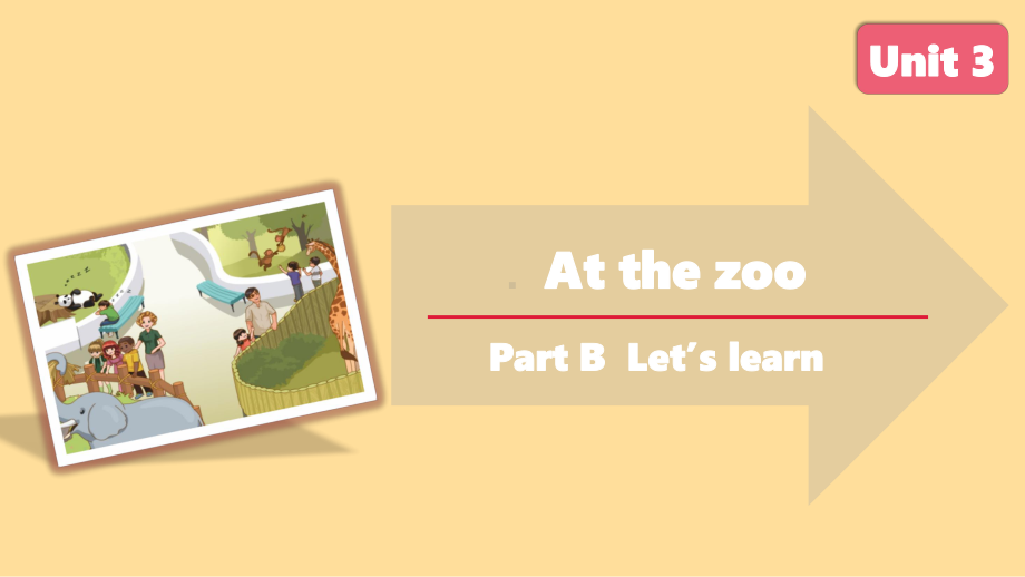 人教PEP版英语三年级下册-Unit 3 At the zoo B Let’s learn.pptx_第1页