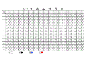 2014年最新施工晴雨表.xls