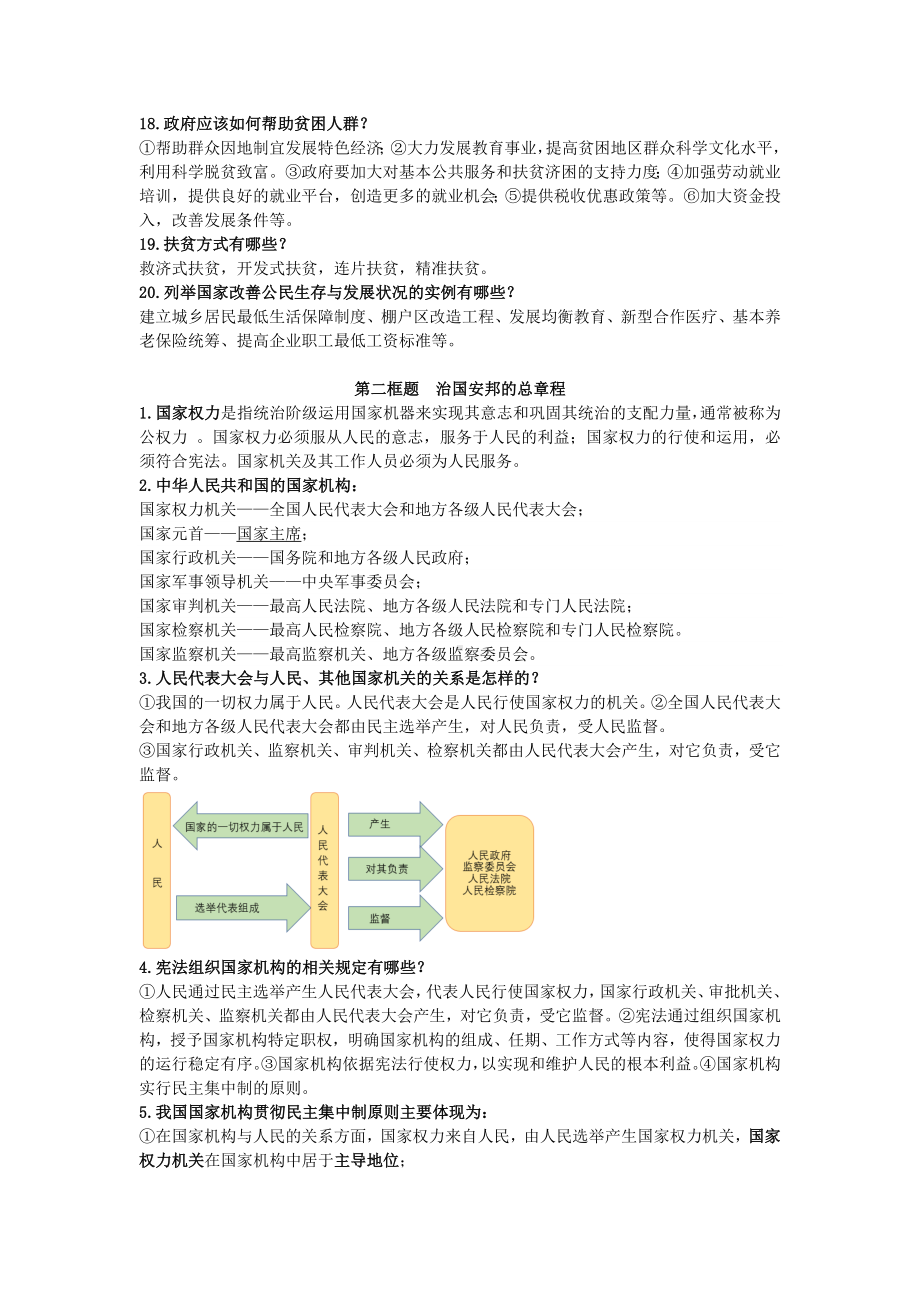 2021年部编版八年级下册道德与法治复习提纲知识点总结（再次修改）.docx_第3页