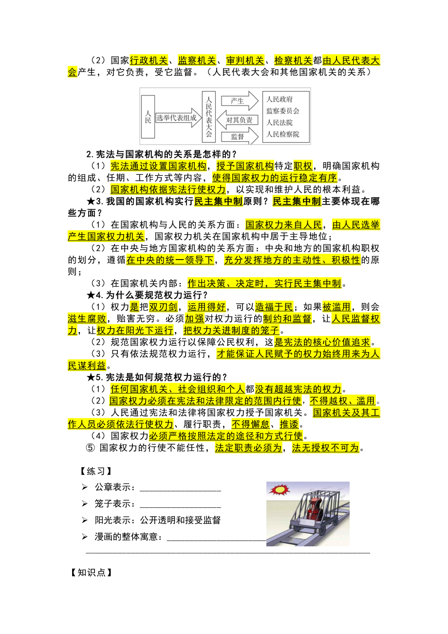 2020-2021学年部编版八年级下册道德与法治期中考试知识点汇总.docx_第3页