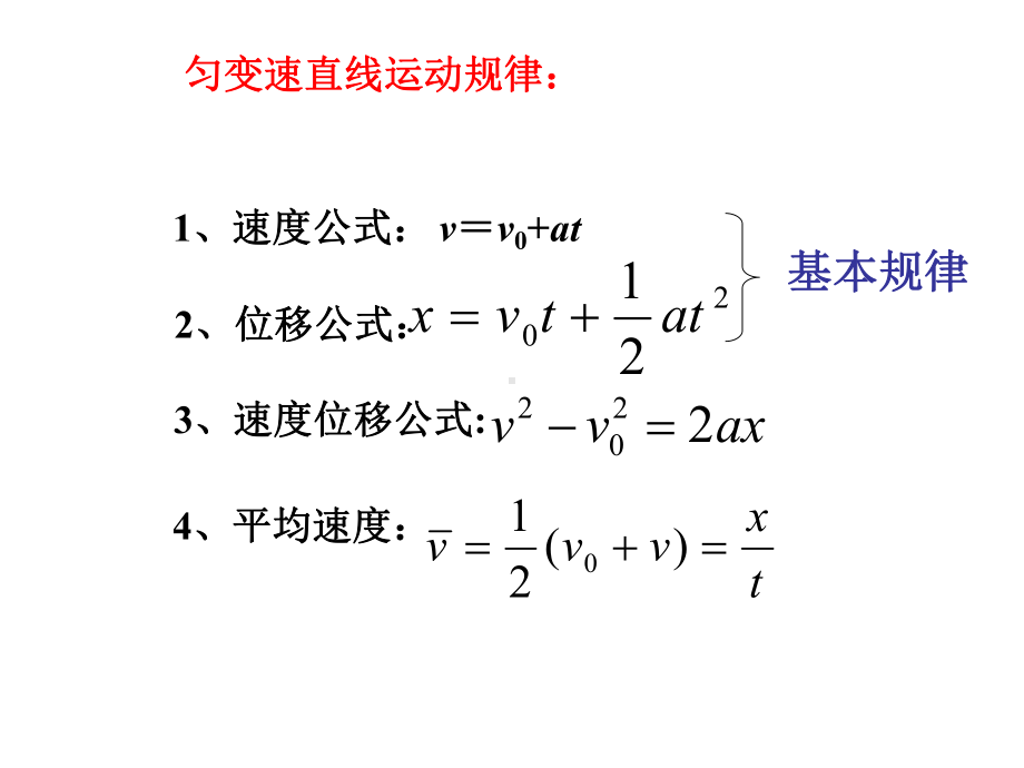 物理必修一匀变速直线运动专题课件.ppt_第1页