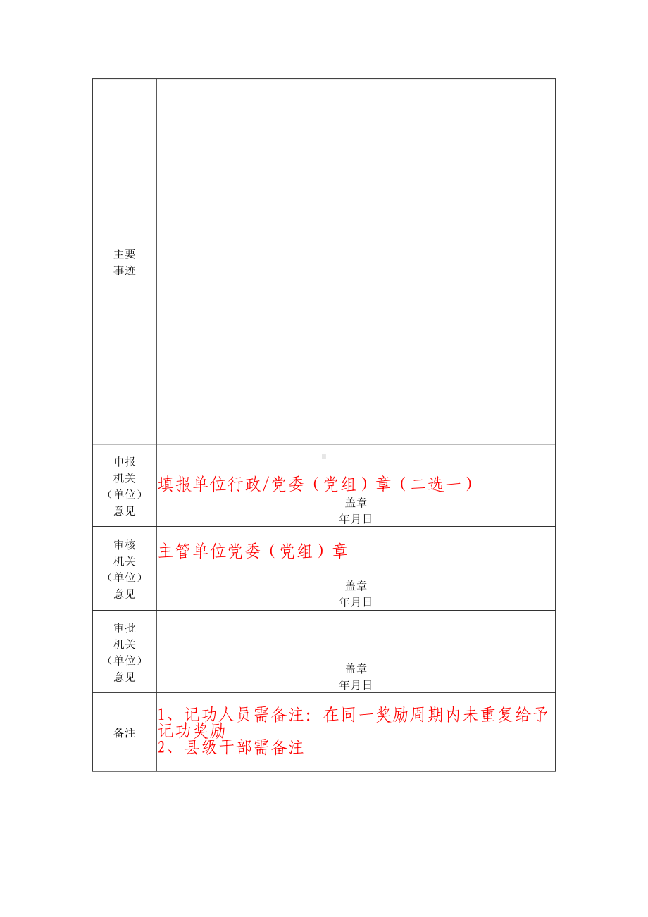 湖北省事业单位工作人员奖励审批表填报样稿.docx_第2页