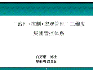 “治理控制宏观管理”三维度集团管控体系课件.pptx