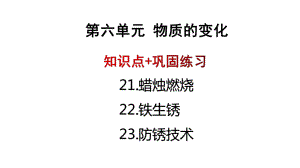 2021-2022学年青岛版（六三制）五年级下学期科学科学第6单元《物质的变化》复习 ppt课件.pptx