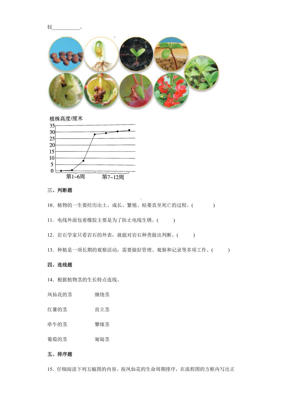 2021-2022学年教科版四年级下学期科学期末综合练习 （试题）.docx_第2页