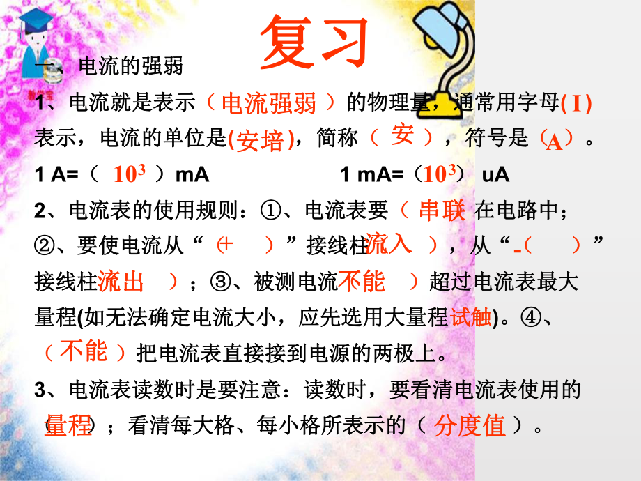 155探究串并联电路的电流规律课件.ppt_第2页