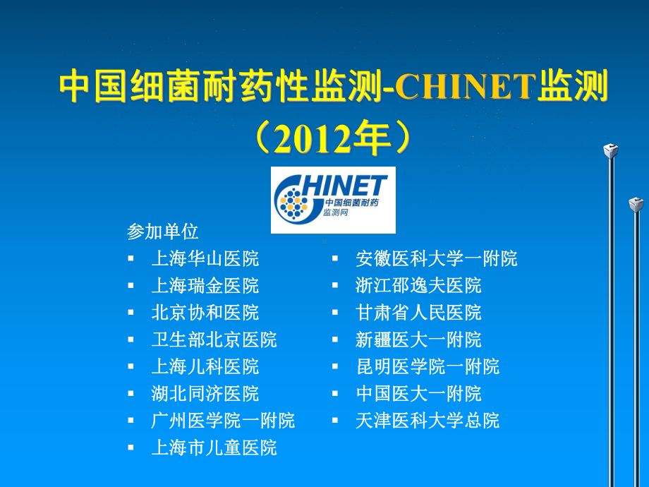 CHINET2012全年耐药监测统计结果课件.ppt_第1页