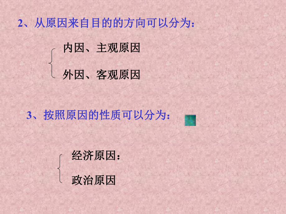 原因是指造成某种结果或者引起另一事件发生的因素200641131939854课件.ppt_第2页