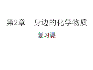 第二章我们身边的化学物质单元小结课件.ppt