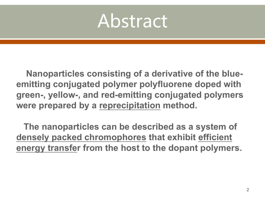 混合共轭聚合物纳米粒子介导的荧光能量转移课件.ppt_第2页