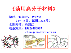 药用高分子材料第一章 绪论课件.ppt