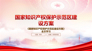 学习2022《国家知识产权保护示范区建设方案》全文PPT课件（带内容）.pptx