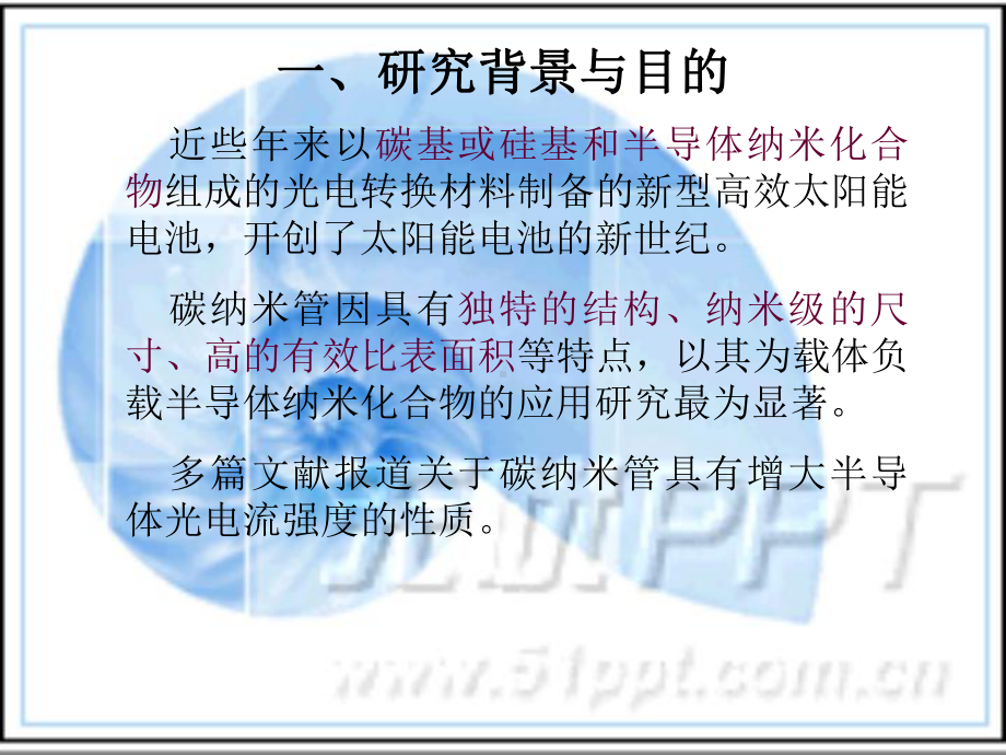 ZnO介孔碳CMK-3纳米粒子复合材料的合成、表征及光电性能研究(23)课件.ppt_第2页