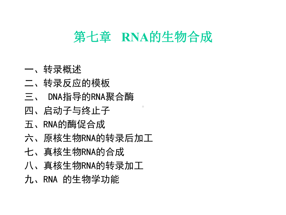 RNA的生物合成（共享精品-ppt）课件.ppt_第1页