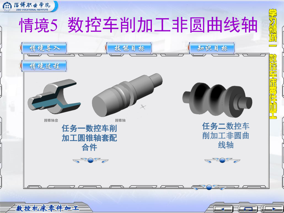 任务一数控车削加工圆锥轴套配合件任务二数控车削加工非圆曲线轴课件.ppt_第1页