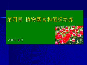 第四章 植物器官和组织培养(PPT-44)课件.ppt