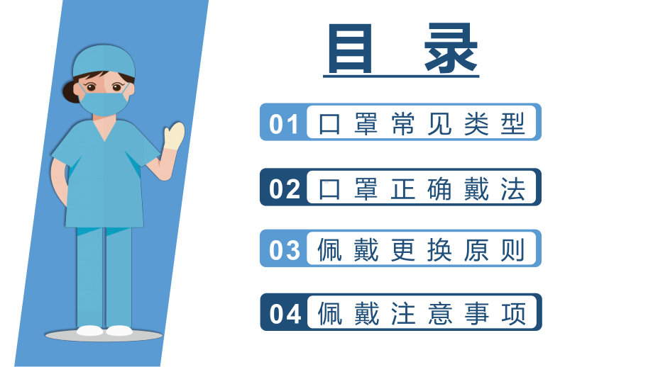 简约风口罩佩戴知识使用方法科普宣传动态专题教育PPT课件.pptx_第2页