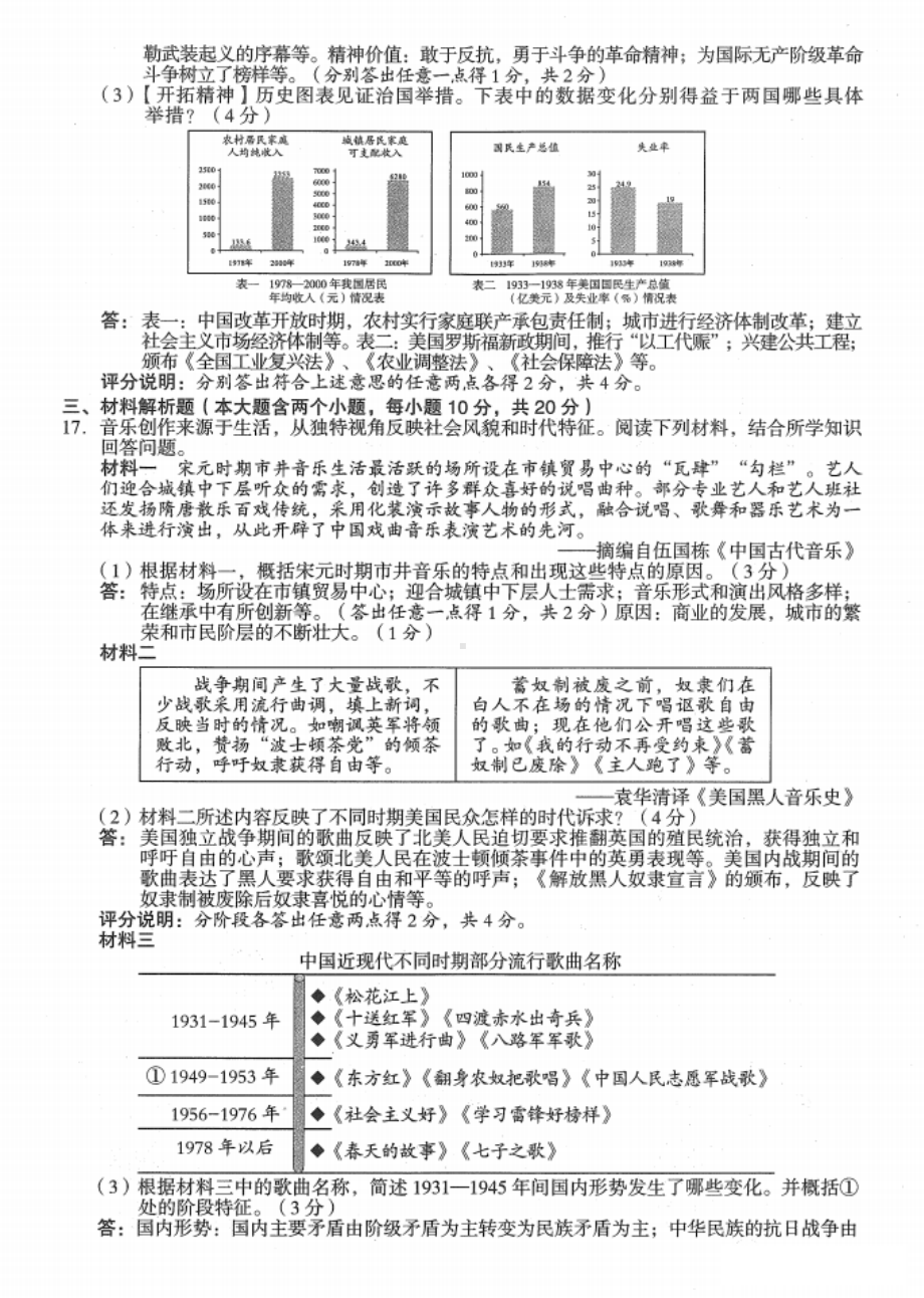 2022年山西省中考试卷历史真题.pdf_第3页