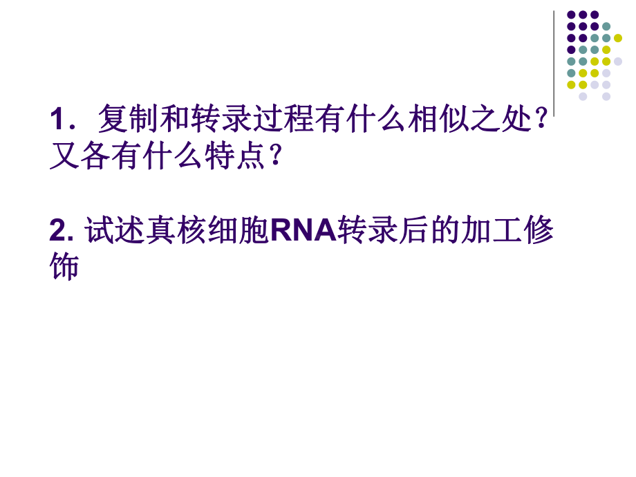 RNA Biosynthesis（transcription）RNA的生物合成课件.ppt_第2页