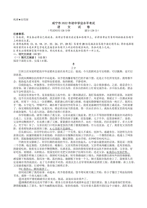 2022年湖北省咸宁市中考语文真题.docx