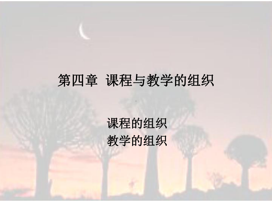 课程与教学的组织-教师教育学院课件.ppt_第1页