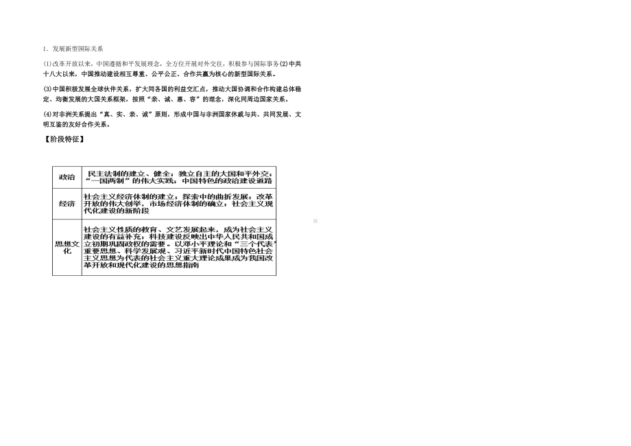 第十单元 改革开放与社会主义现代化建设新时期 知识清单-2022届高三统编版（2019）历史必修中外历史纲要上三轮冲刺复习.docx_第3页